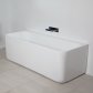Plumbline Progetto Pure Back To Wall Freestanding Bath 1700