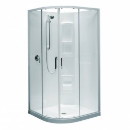 Clearlite Cezanne Round Showers Moulded Wall