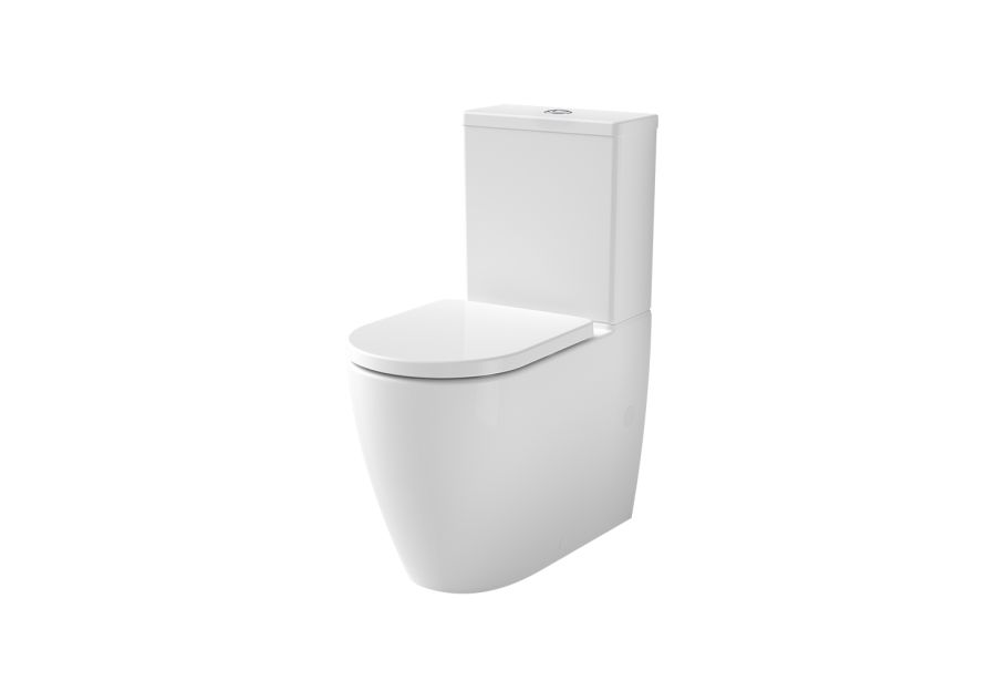 Caroma Urbane II Cleanflush Wall Faced Close Coupled Toilet Suite with GermGard