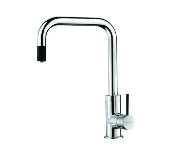 Minimalist Urban Pull Out Sink Mixer incl. Black Trim Kit