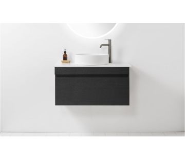 Soft Solid Surface 800 Wall-Hung Vanity, 1 Drawer