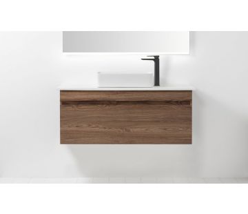 Soft Solid Surface 1200 Wall-Hung Vanity, 1 Drawer