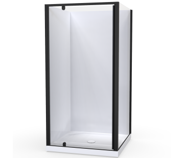 Sierra 2-Sided Corner Showers for Tiled Walls - Pivot Door