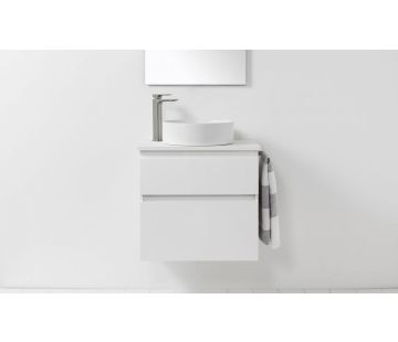 Soft Solid Surface 650 Wall-Hung Vanity, 2 Drawers