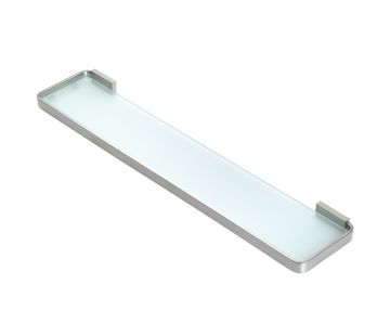 Podium Glass Shelf Brushed Nickel