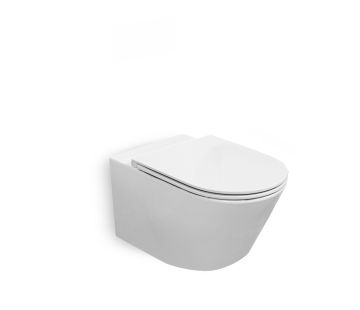 Evora Wall Hung Toilet Pan & Low Profile Seat