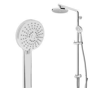Splash 6 Column Shower 3 Function - Chrome