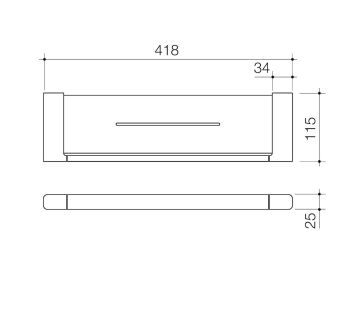 Luna Metal Shelf