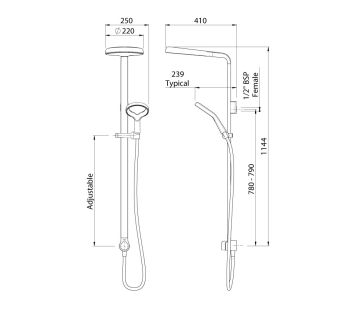 Aio Aurajet Shower System