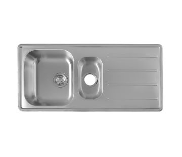Garda Sink 1 and 1/4 Bowl Silk Finish with Accessories - Stainless Steel