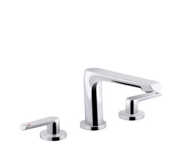 Avid 2 Handle Bath Set Polished Chrome