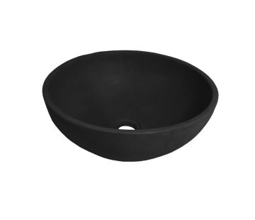 Bare Concrete Vessel Basin, 400 Round
