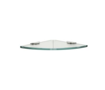 Round Toughened Glass Corner Shelf