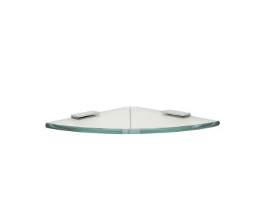 Square Toughened Glass Corner Shelf