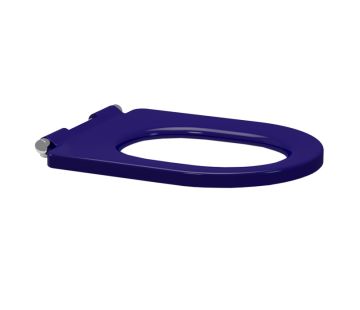 Single Flap Blue Toilet Seat