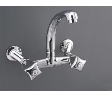 Berlino Exposed Sink Mixer - Chrome