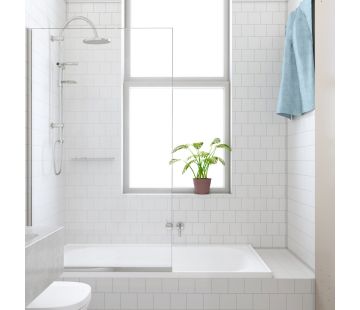 Alto Bath Screen - Single Fixed Panel 