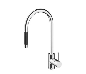 Buddy Kitchen Mixer With Pull Out Spout Chrome