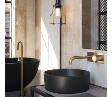 Buddy X Wall Mount Mixer and Spout With Backplate