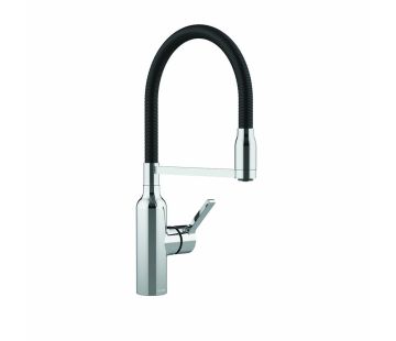 Bex All Pressure Pull-Down Sink Mixer Chrome/Matte Black