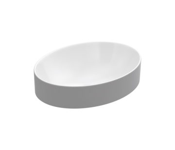 Chalice Oval Vessel Basin White