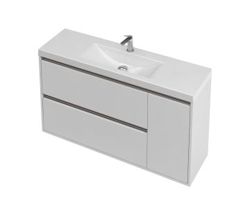 City 35 Vanity 1200 Wall - 1 Door, 2 Drawers