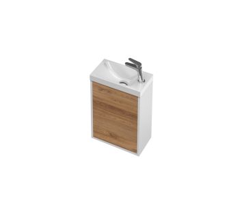 City 22 Vanity with console basin 400 Wall - 1 Door