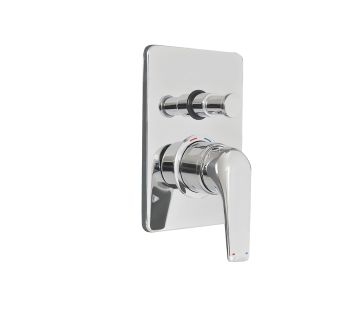 Cue Shower Mixer with Diverter - Chrome