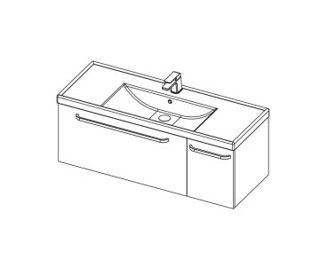Dawn 1200 1 Door, 1 Drawer