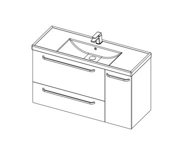 Dawn 1200 1 Door, 2 Drawers