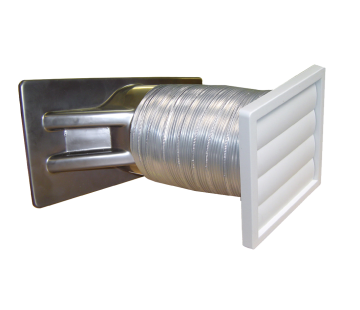 Kitchen Rangehood Ducting Kit - Through Wall with Rear Vent Ducting