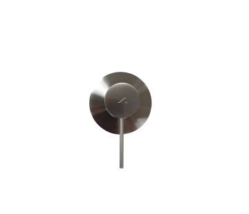 Deluna Shower Mixer 40mm Brushed Stainless Steel