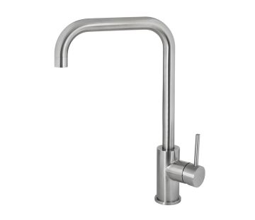 Deluna Sink Mixer D Spout Brushed Stainless