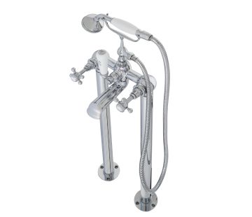 Deja Vu Floor Standing Bath Filler with Handshower