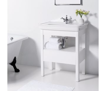 Dolce Vita Floor Standing 750 Vanity, 1 Drawer, 1 Open Shelf