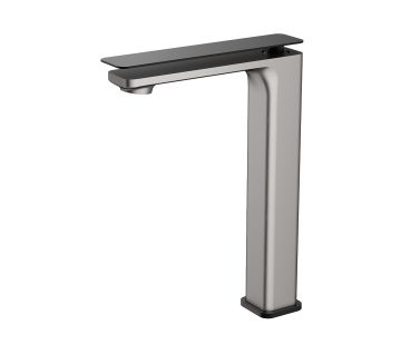 Energii Vessel Mixer Brushed Nickel and Black