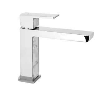 Elements Basin Mixer with White Detail