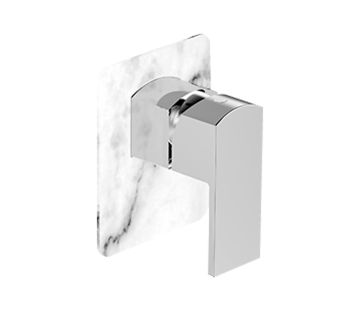 Elements Shower Mixer with White Marble