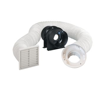 Contour 150mm Inline Extraction Fan Kit - EC Axial Fan with Adapter