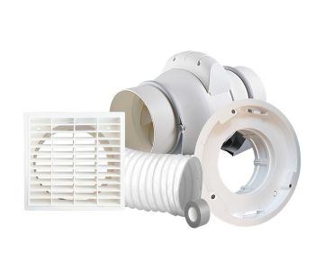 Contour 150mm Inline Extraction Fan Kit - Mixed Flow Fan