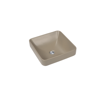 Forefront Square Countertop Basin - Cashmere