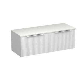 Forma Opaco 1200 2 Drawer (Side by Side) Wall Vanity Double Basin