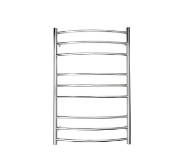 Manhattan Curved Round Heated Towel Rail 9 Bar