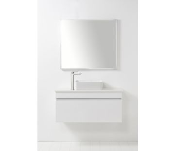 Soft Solid Surface 1000 Wall-Hung Vanity, 1 Drawer