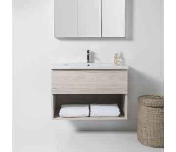 Soft 900 Wall-Hung Vanity 1 Drawer, 1 Open Shelf