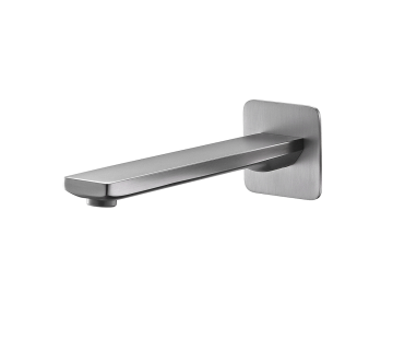 Cube Wall Mounted Bath Spout Brushed Nickel