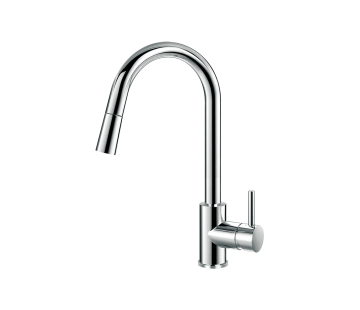 Elisa Kitchen Gooseneck Extractable Mixer Chrome