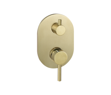 Scarab Shower Divert Mixer Brushed Gold
