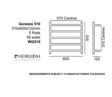 Genesis 510 Towel Warmer 