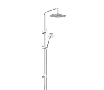 Gisele Twin Rail Shower - Chrome